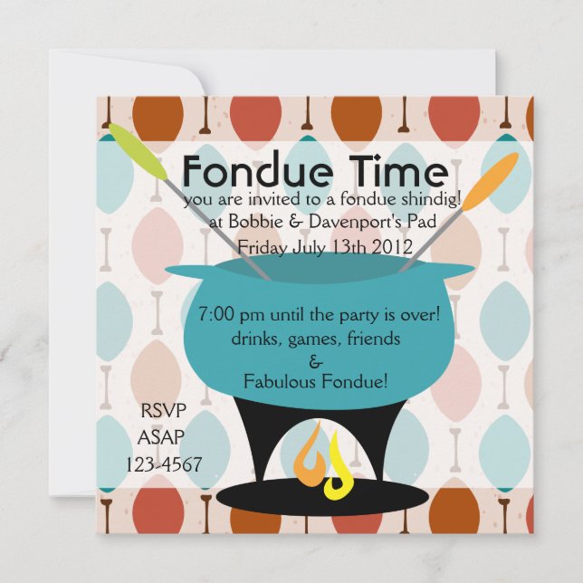 Convite Tempo de Fondue! (Frente)