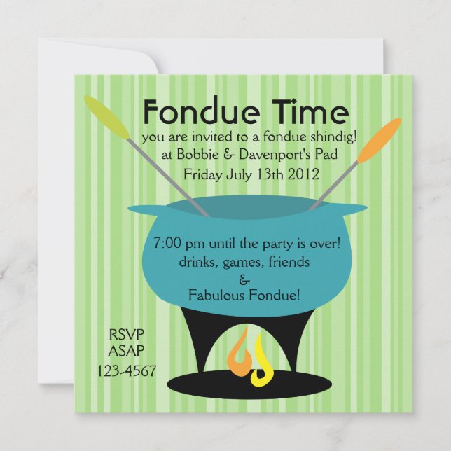 Convite Tempo de Fondue! (Frente)