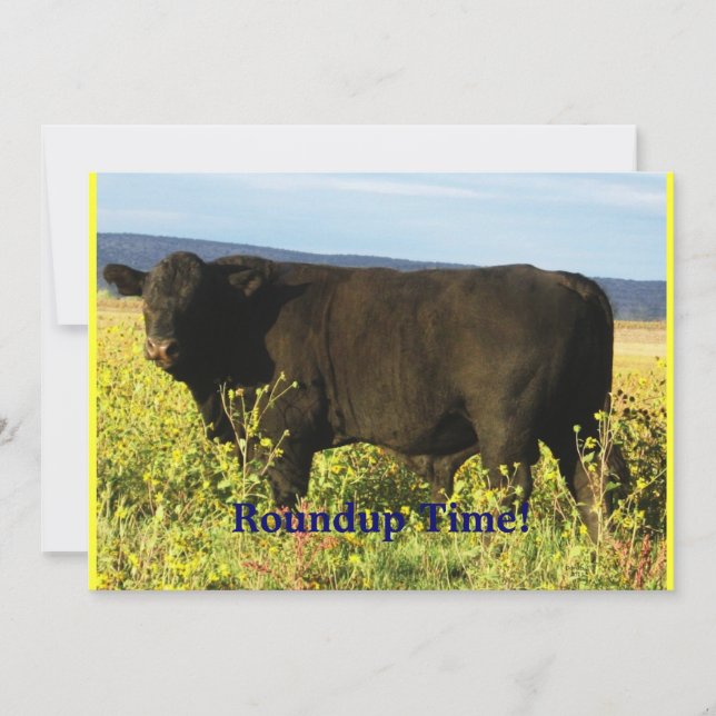 Convite Tempo do ajuntamento!  Movimentação do gado - (Frente)