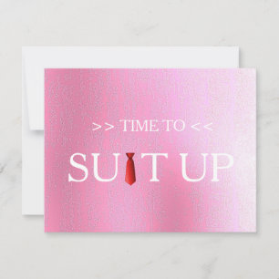 Convite Tempo para Suitar Blur Vermelhos de Fundo Tie Blur