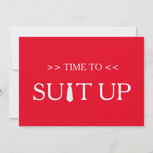 Convite Tempo para Suitar Fundo Vermelho Branco (Frente)