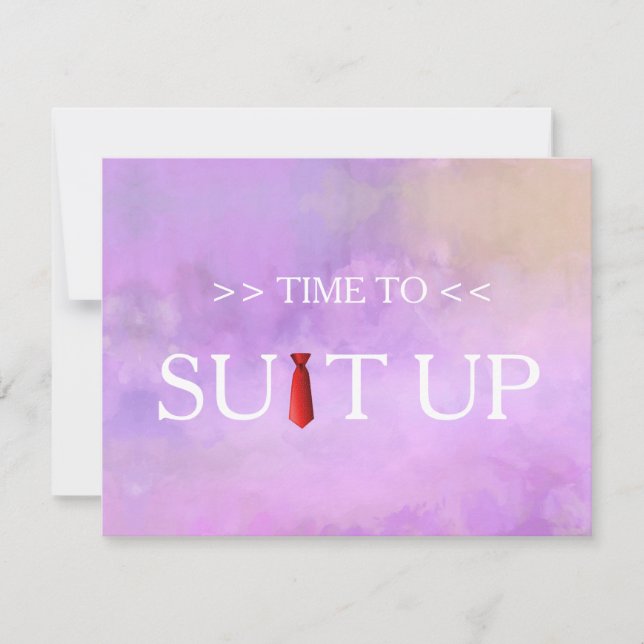 Convite Tempo para Suitar o Plano de Fundo do Desfoque Ver (Frente)