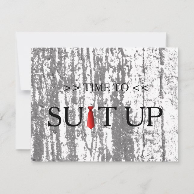 Convite Tempo para Suitar o Tino Vermelho de Fundo do Blur (Frente)