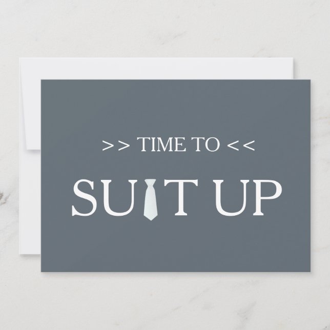 Convite Tempo para Suitar o White Tie (Frente)