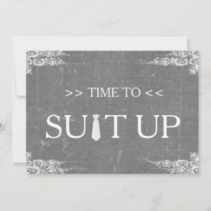 Convite Tempo para Suitup do Conselho do giz do quadro neg