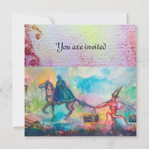 Convite TEMPTAÇÃO Cavaleiro escuro e tesouro do diabo, a