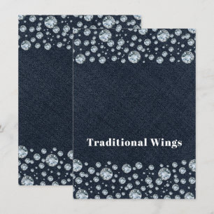 Convite Tenda de comida de mesa Brilho de lantejoulas Deni