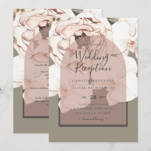 Convite Tendência MOSS BLUSING WEDDING Sage Pink