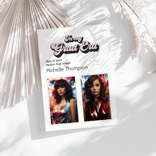 Convite Tendência Na Minha Festa de formatura Da Era Do Fo