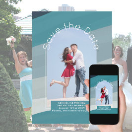Convite Tendência Salvar a Data | Foto Marinho Azul Aqua