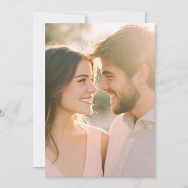 Convite Tender Pink Warmth Photo (Frente)