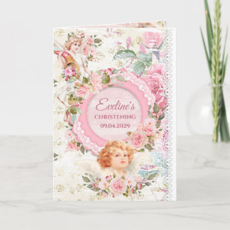 Convite Tendy Boho chique anjos batismo