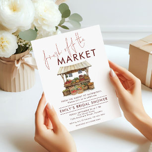 Convite Tendy Fresca Do Chá de panela De Mercado