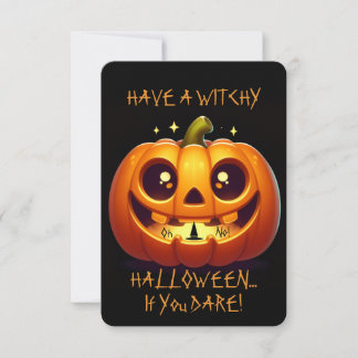 Convite Tenha um Halloween Bruxo
