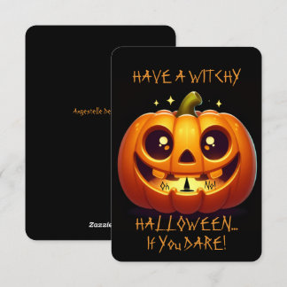 Convite Tenha um Halloween Bruxo