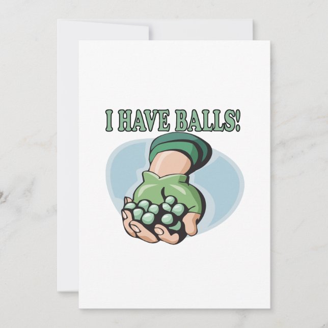 Convite Tenho Bolas 2 (Frente)