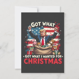 Convite Tenho O Que Eu Queria Para Papais noeis De Trump D