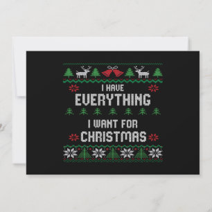 Convite Tenho tudo que quero no Natal, sou eu