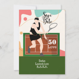 Convite Tênis 50ª Festa de aniversário