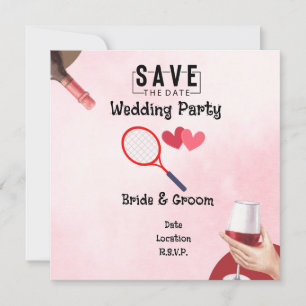 Convite Tênis com amor pelo casamento