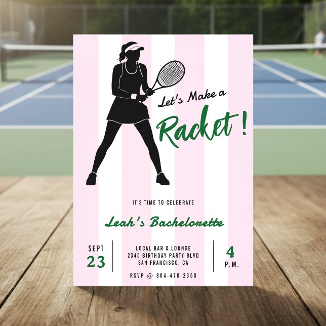 Convite Tenis Despedida de Solteira Faça um Barulho Rosa L (Criador carregado)