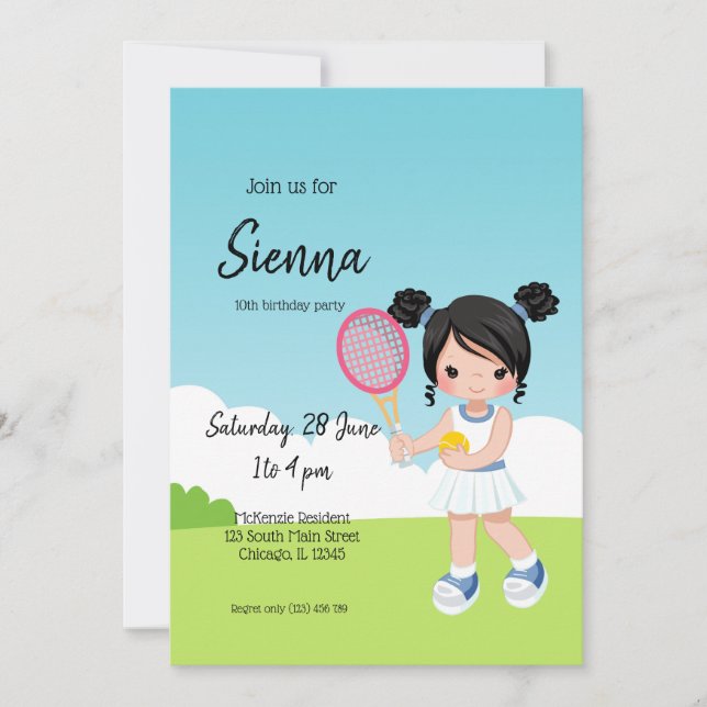 Convite Tênis Esporte (Frente)