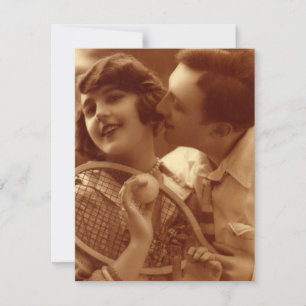 Convite Tênis Esportivo Vintage, Salve o Dia do Casamento