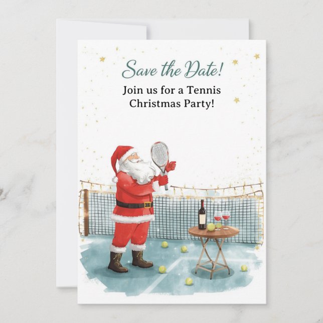 Convite Tênis Natal com Papai Noel (Frente)