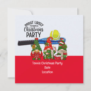 Convite Tênis Natal com Papai Noel é muito provável