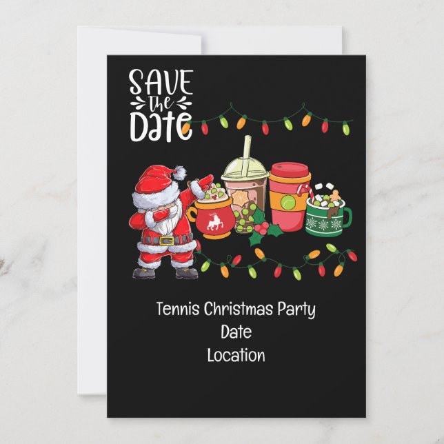 Convite Tênis Natal com Papai Noel é muito provável (Frente)