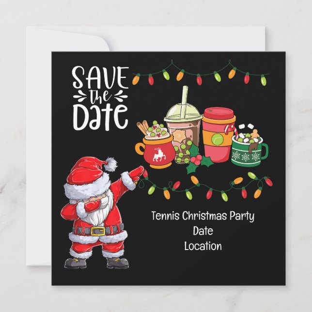 Convite Tênis Natal com Papai Noel é muito provável (Frente)