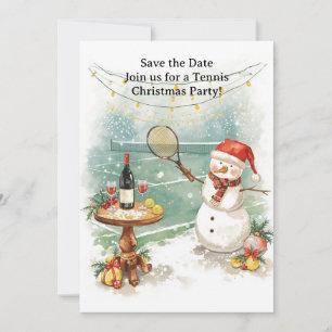 Convite Tênis Natal com Snowman