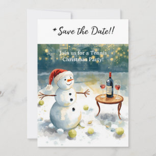 Convite Tênis Natal com Snowman