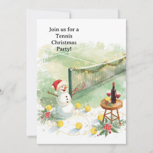 Convite Tênis Natal com Snowman