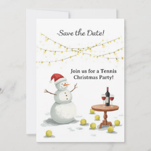 Convite Tênis Natal com Snowman