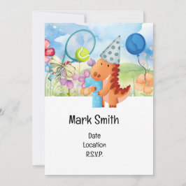 Convite Tênis primeiro aniversario Party