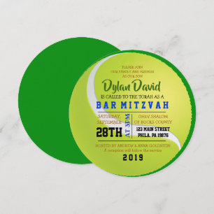 Convite TÊNIS ROUND Bar Bat Mitzvah