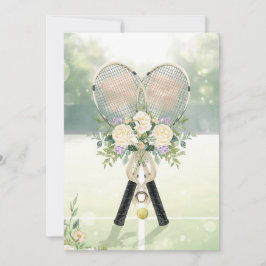 Convite Tennis Salve a data para o casamento do jogador de
