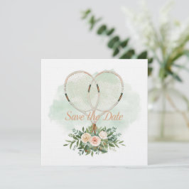 Convite Tennis Save the date Invitation  for Wedding 