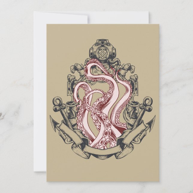 Convite Tentáculos Lulas Fora Do Horror Lovecraftiano Espe (Frente)