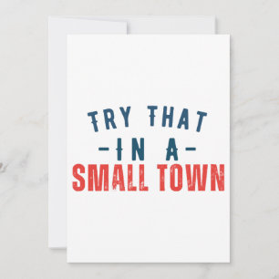 Convite Tente isso numa cidade pequena