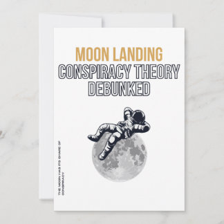 Convite Teoria da Conspiração de Moon Landing