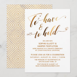 Convite Ter e Manter Evento de Branca de Neve Pós-Casament