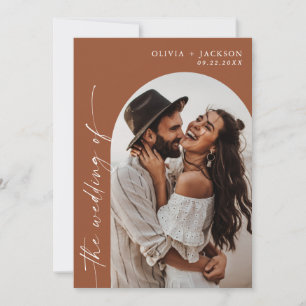 Convite Teracotta Casamento Boho Photo Wedding