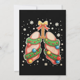 Convite Terapeuta de Árvore de Natal Pulmonar Terapia Resp