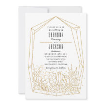 Convite Terarium de Casamento Succulent