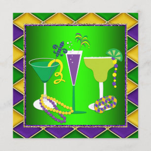 Convite Terça-feira Gorda Flor de Lis Festa de Terça-feira