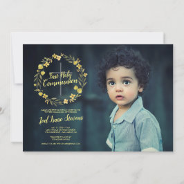 Convite Terra Amarela Primeira Santa Comunhão