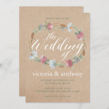 Terra De Flor Selvagem No Casamento De Kraft Count