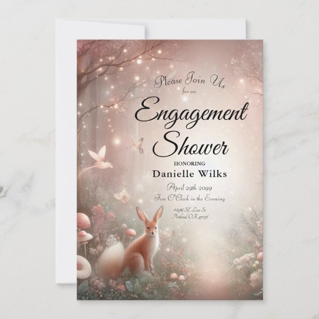 Convite Terra Luminosa do reino de Sparkle e Bloom (Frente)